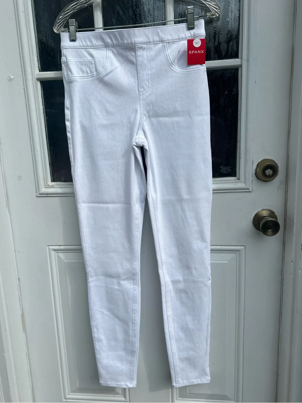 NWT SPANX Ankle Jeanish Leggings White Size Medium Tall